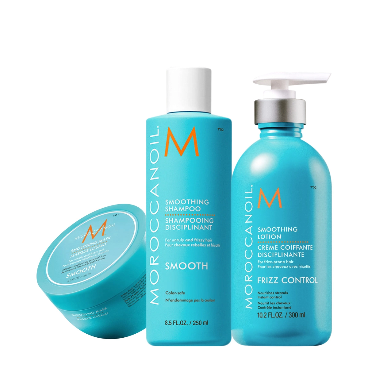 Kit_Moroccanoil_Smoothing_Shampoo_250ml_Mascara_250ml_Leave_in_300ml_Evas_1 Produto Kit_Moroccanoil_Smoothing_Shampoo_250ml_Mascara_250ml_Leave_in_300ml_Evas_1