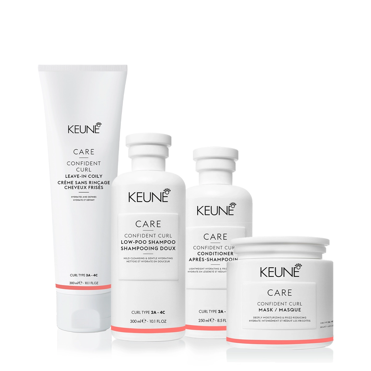 Kit Keune Care Confident Curl Coily Full (4 Produtos)