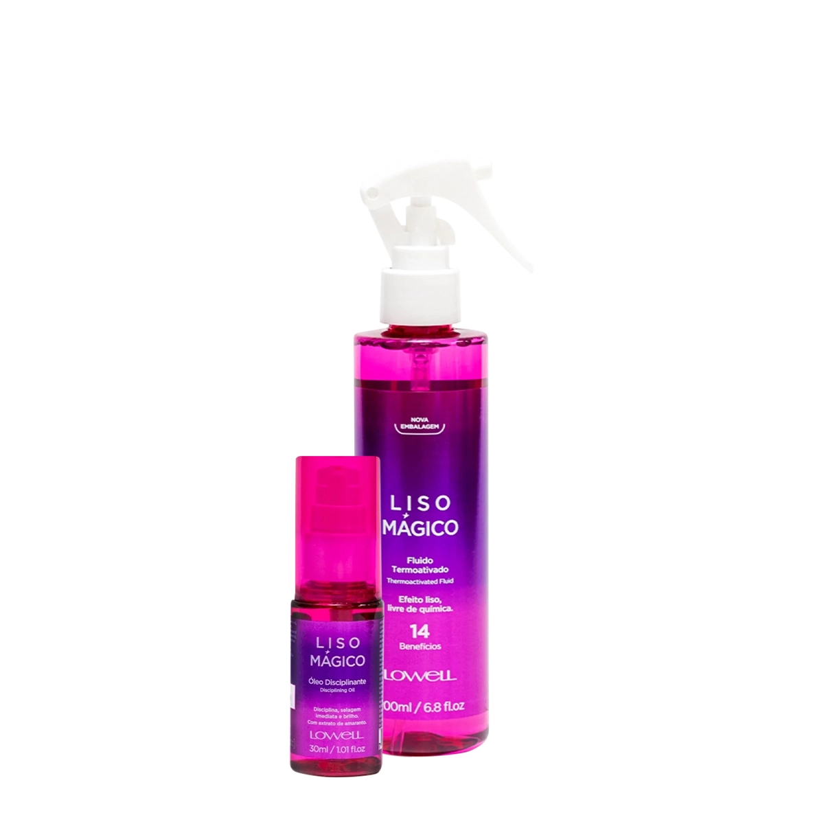 Kit Lowell Liso Mágico Óleo Fluído (2 Produtos)