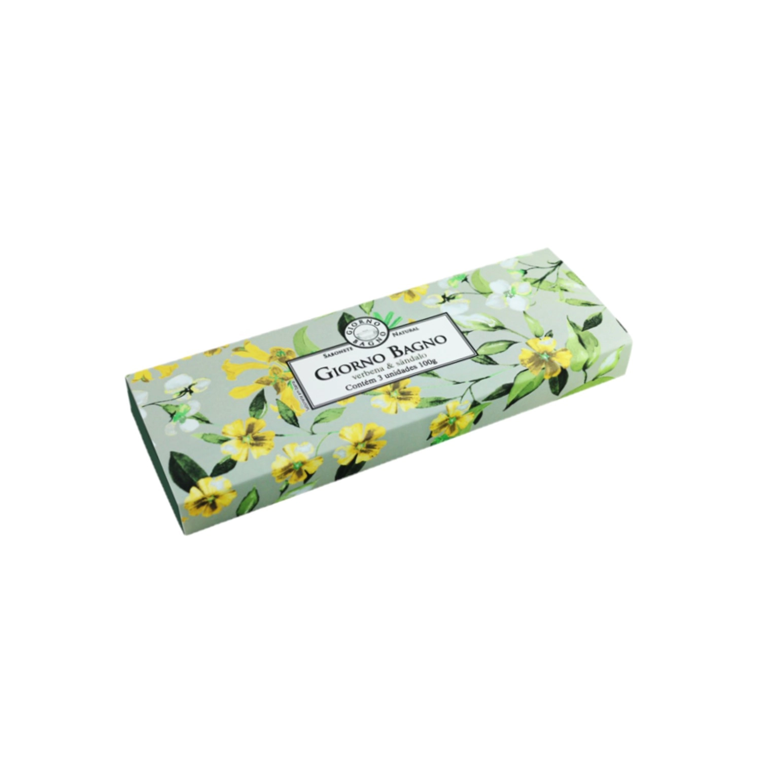 Giorno Bagno Verbena & Sândalo - Sabonete Natural 100g (3 Unidades)