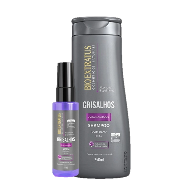 Bio Extratus Grisalhos Kit Shampoo E Serum