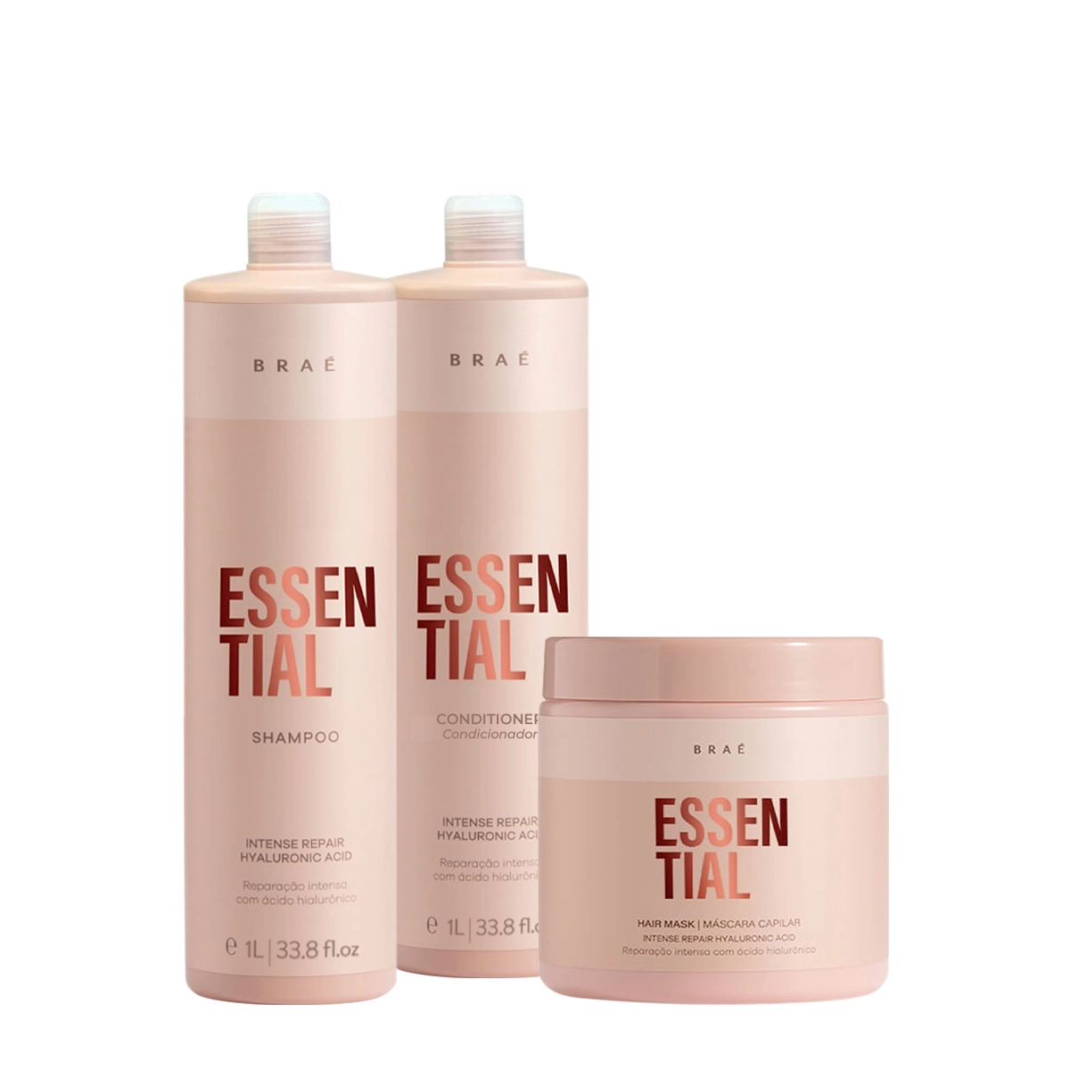 Kit Braé Essential Hair Repair Grande (3 Produtos)