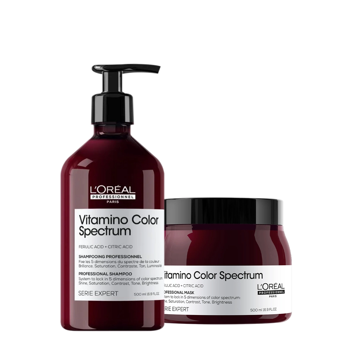 Kit L'Oréal Professionnel Vitamino Color Spectrum Shampoo Máscara 500 (2 Produtos)