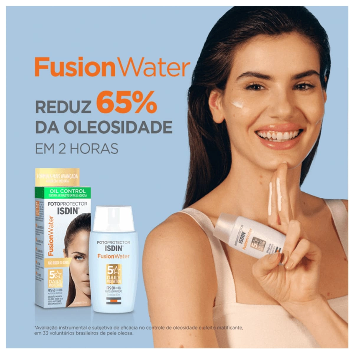 Produto Kit_ISDIN_Brush_Mineral_Fotoprotector_Fusion_Water_Protetor_Solar_Evas_4