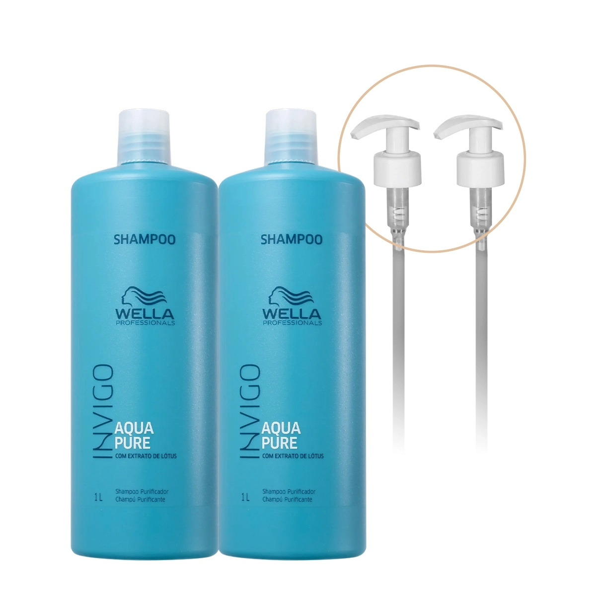 Kit Wella Professionals Invigo Balance Aqua Pure Shampoo Extra E Válvula (4 Produtos)