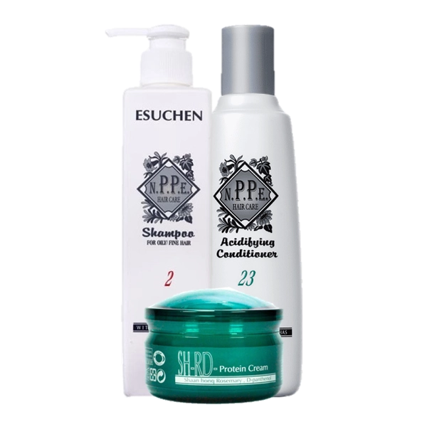 Produto Kit_N-P-P-E_Herbal_N2_Oily_Fine_Hair_Shampoo_N_23_Condicionador_250ml_Protein_Cream_50ml_Evas_1