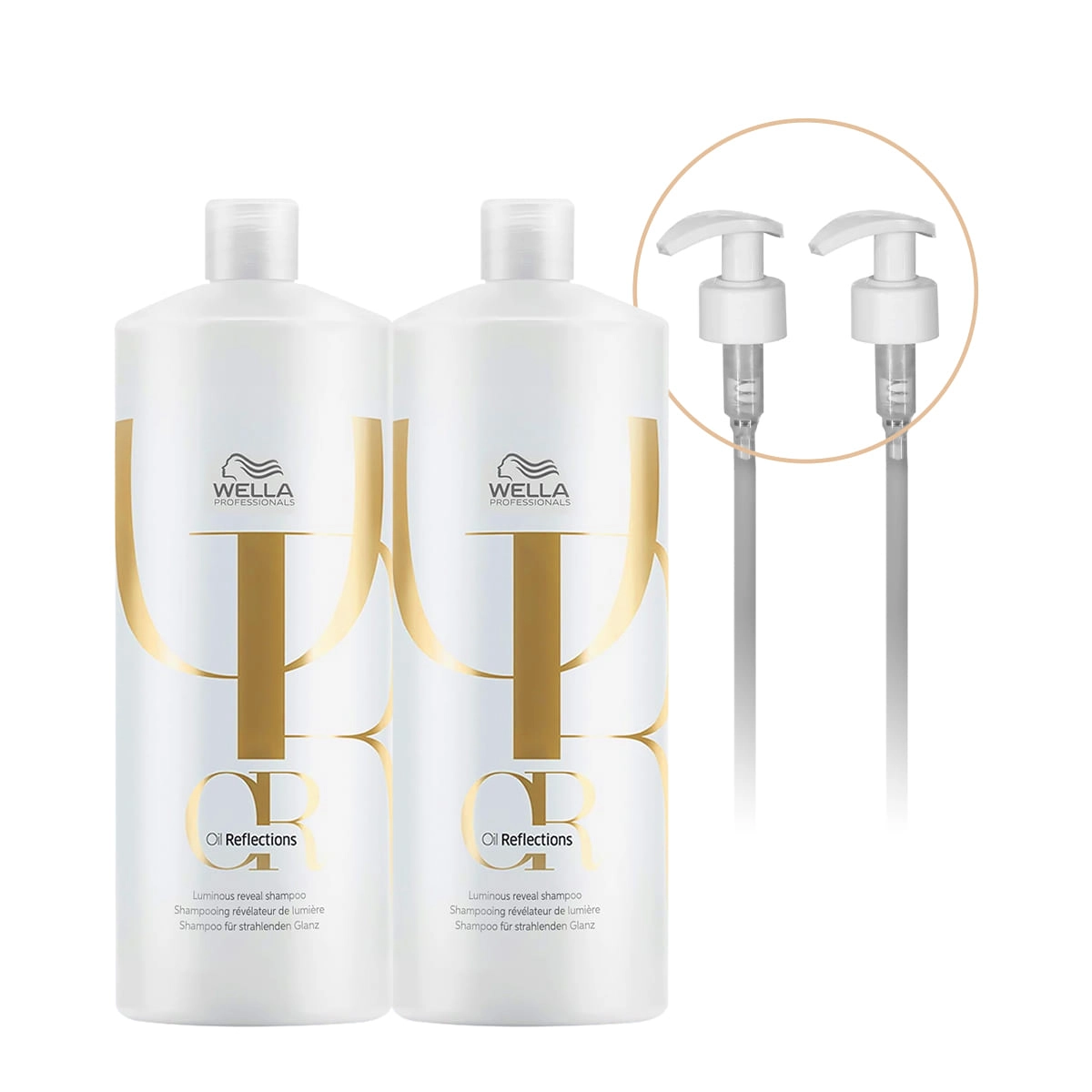Kit Wella Professionals Oil Reflections Shampoo Extra E Válvula (4 Produtos)