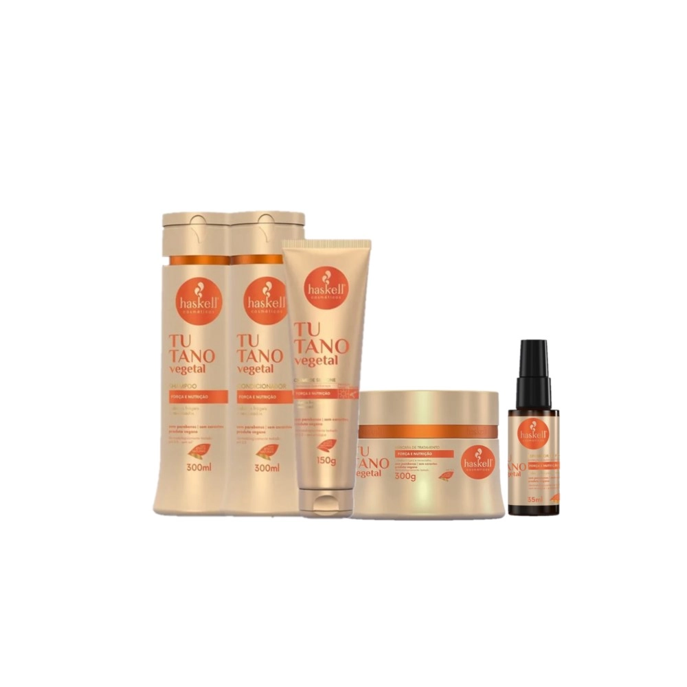 Kit Haskell Tutano Cabelos Frágeis Completo (5 Produtos)