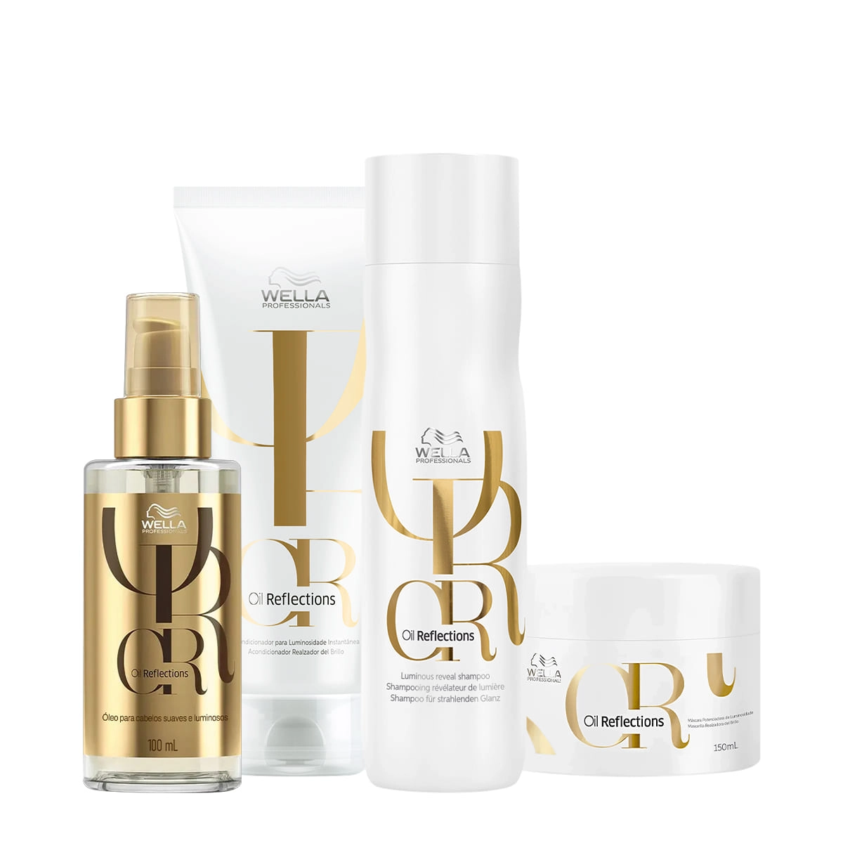 Kit Wella Professionals Oil Reflections Luminous Home Care Oil (4 Produtos)