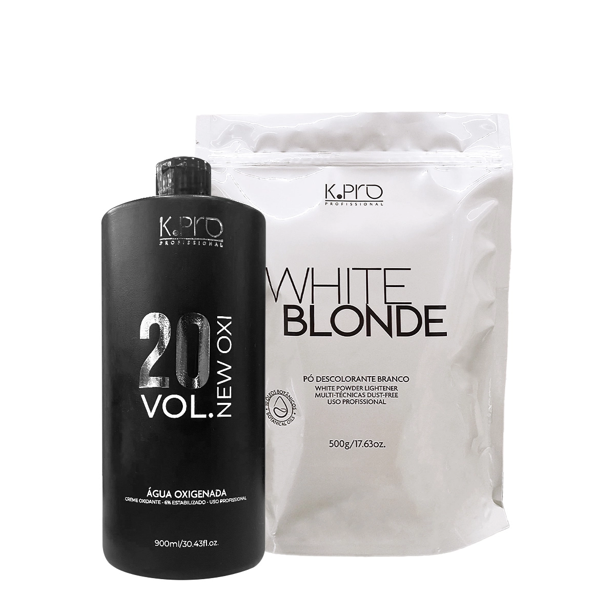 Kit K.Pro White Blonde Ox 20Vol. (2 Produtos)