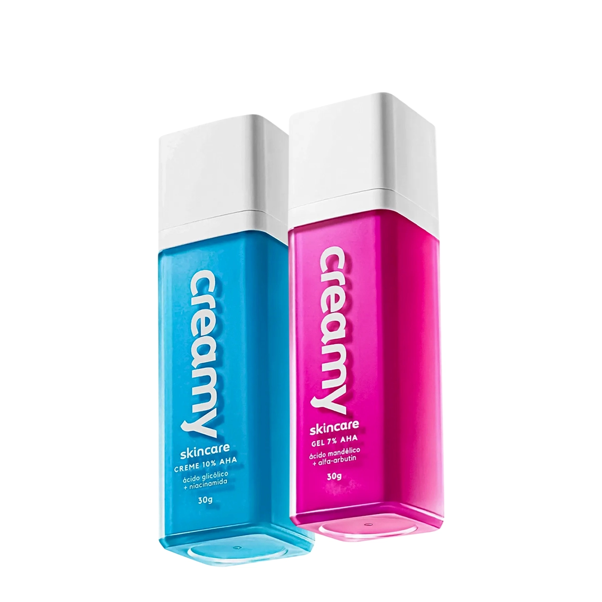 Kit Creamy Ácido Glicólico Redutor De Linhas E Ácido Mandélico Gel Antiacne (2 Produtos)