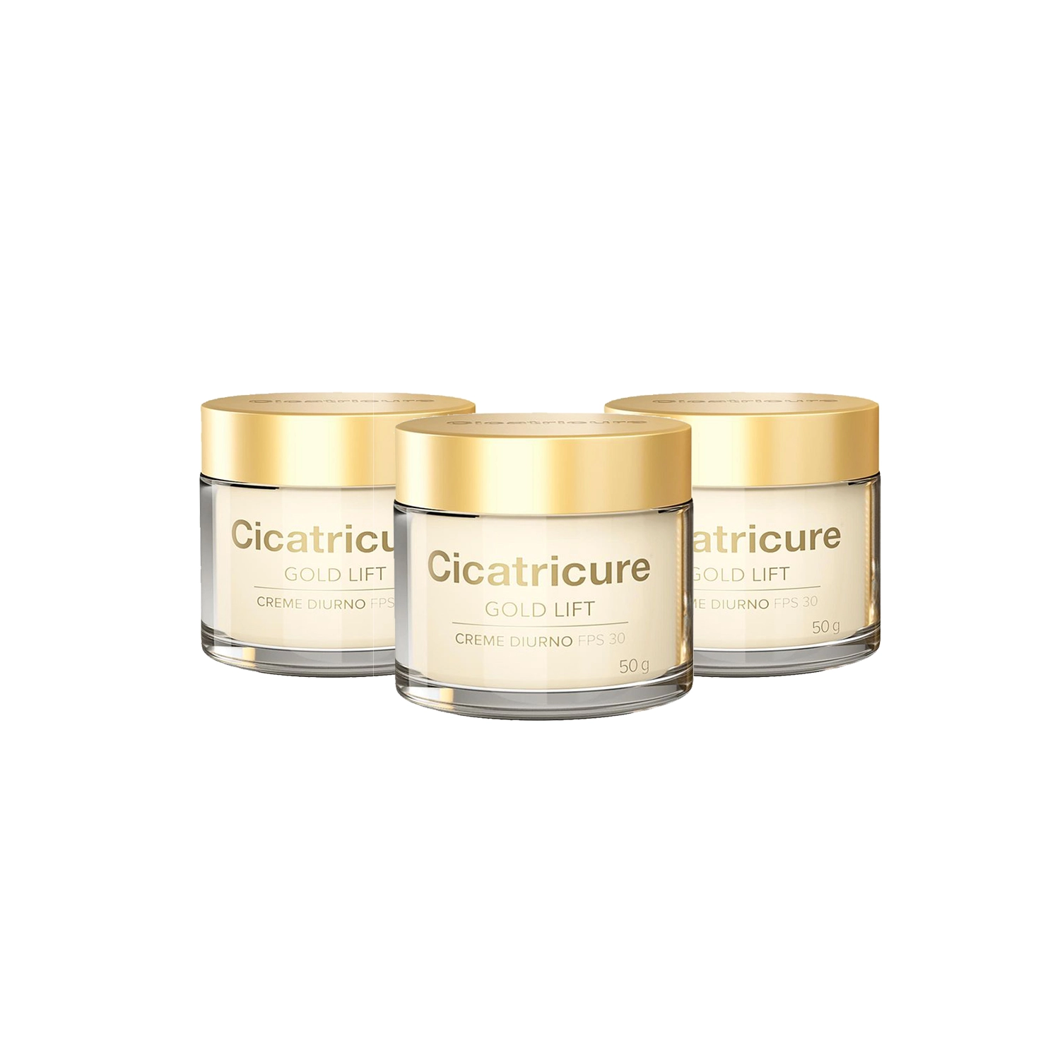 Kit Creme Facial Anti-idade Cicatricure Gold Lift 3 Unidades 50g
