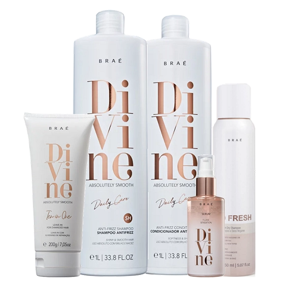 Braé Divine Duo 1L Leave-in 200g Plume 60ml E So Fresh 150ml