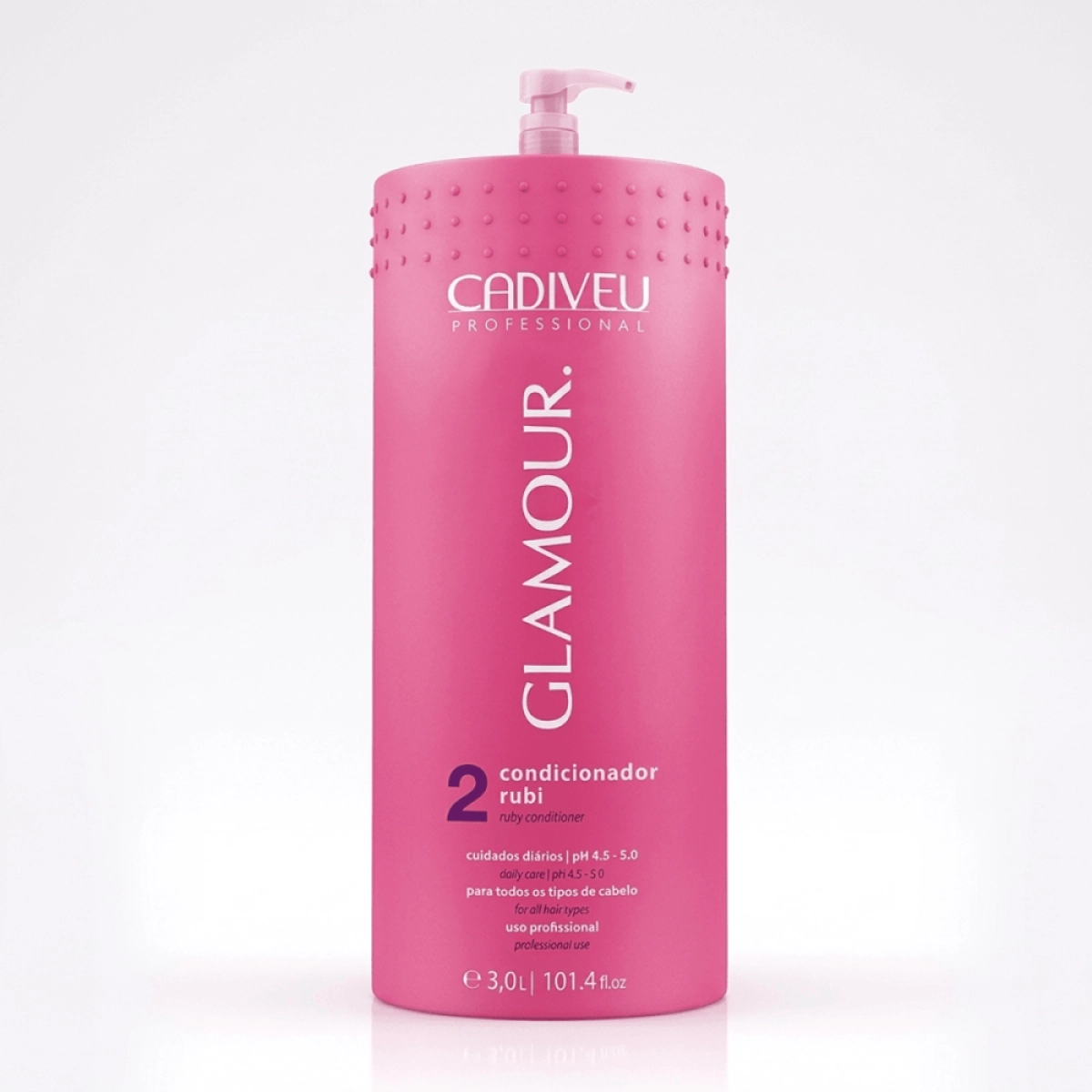 Condicionador Glamour Rubi Cadiveu Glamour Rubi 3 Litros