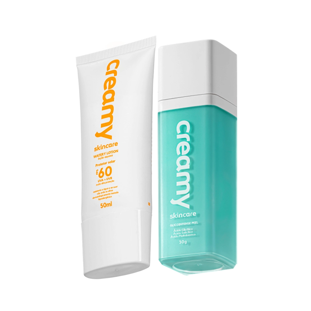 Kit Creamy Skincare Glicointense Peel E Lotion FPS 60 (2 Produtos)