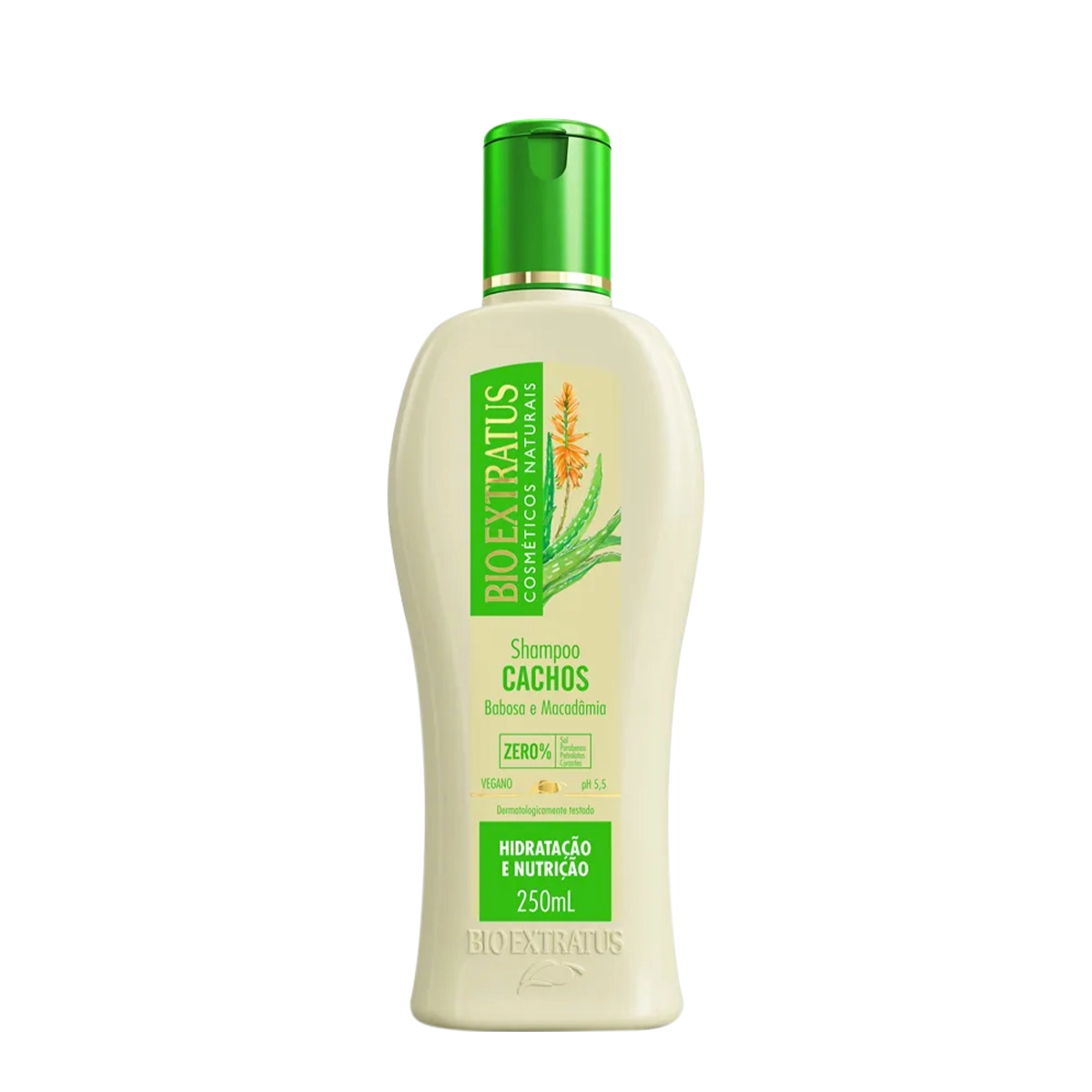 Shampoo Cachos Babosa E Macadâmia Bio Extratus Cachos Babosa 250ml