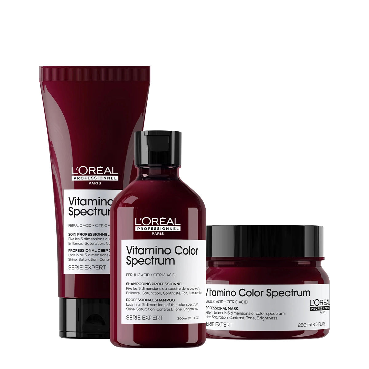 Kit Tratamento Capilar Vitamino Color Spectrum L'Oréal Professionnel 3 Produtos