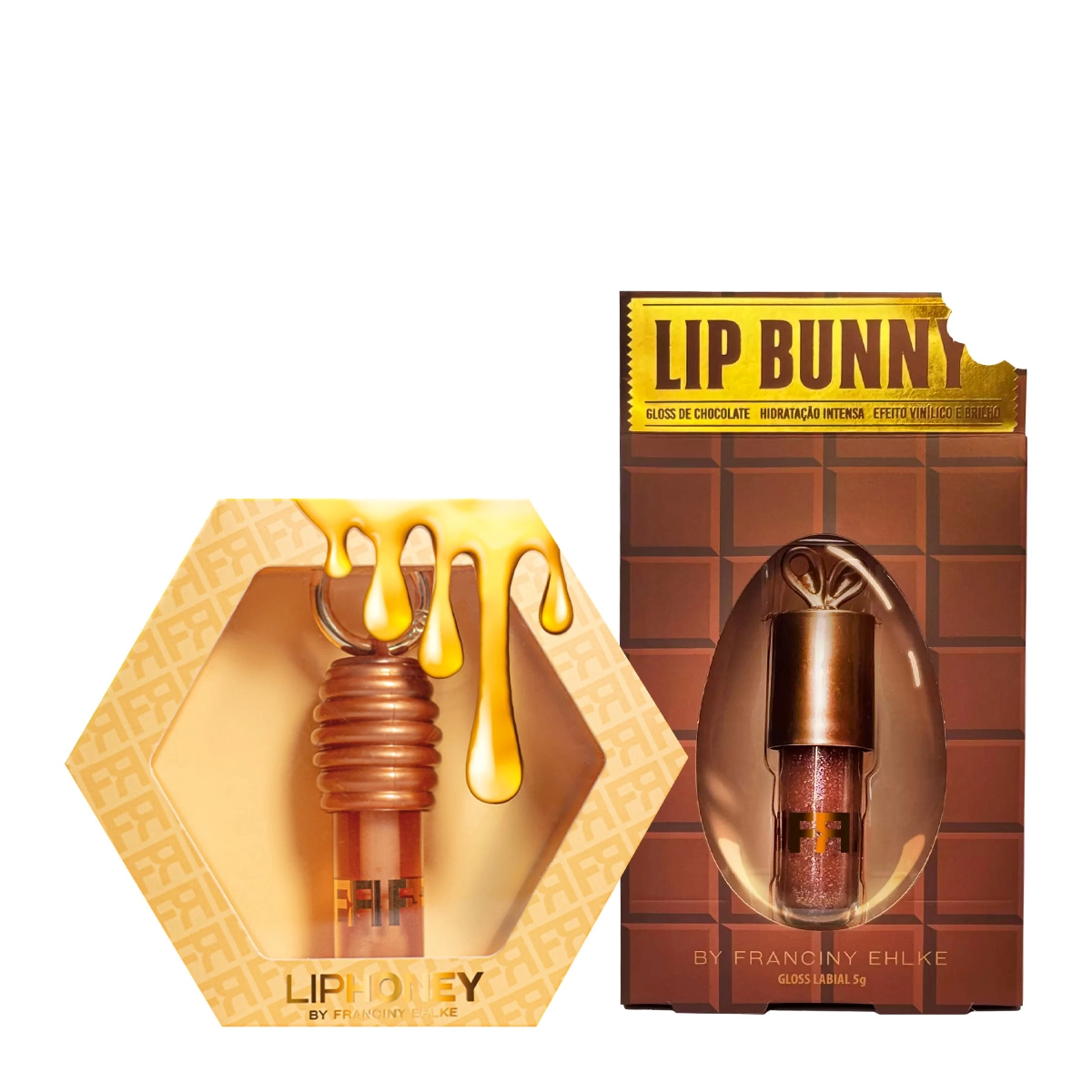 Produto Kit_Fran_by_Franciny_Ehlke_Extra_Gloss_Lip_Honey_Lipo_Bunny_Evas_1