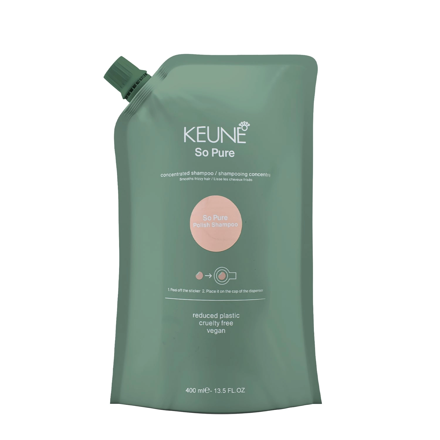 Keune So Pure Polish Refil - Shampoo 400 Ml