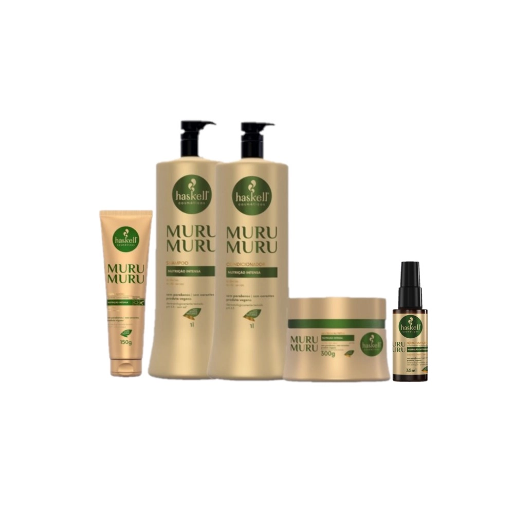 Kit Haskell Murumuru Máscara Néctar Leave In (5 Produtos)