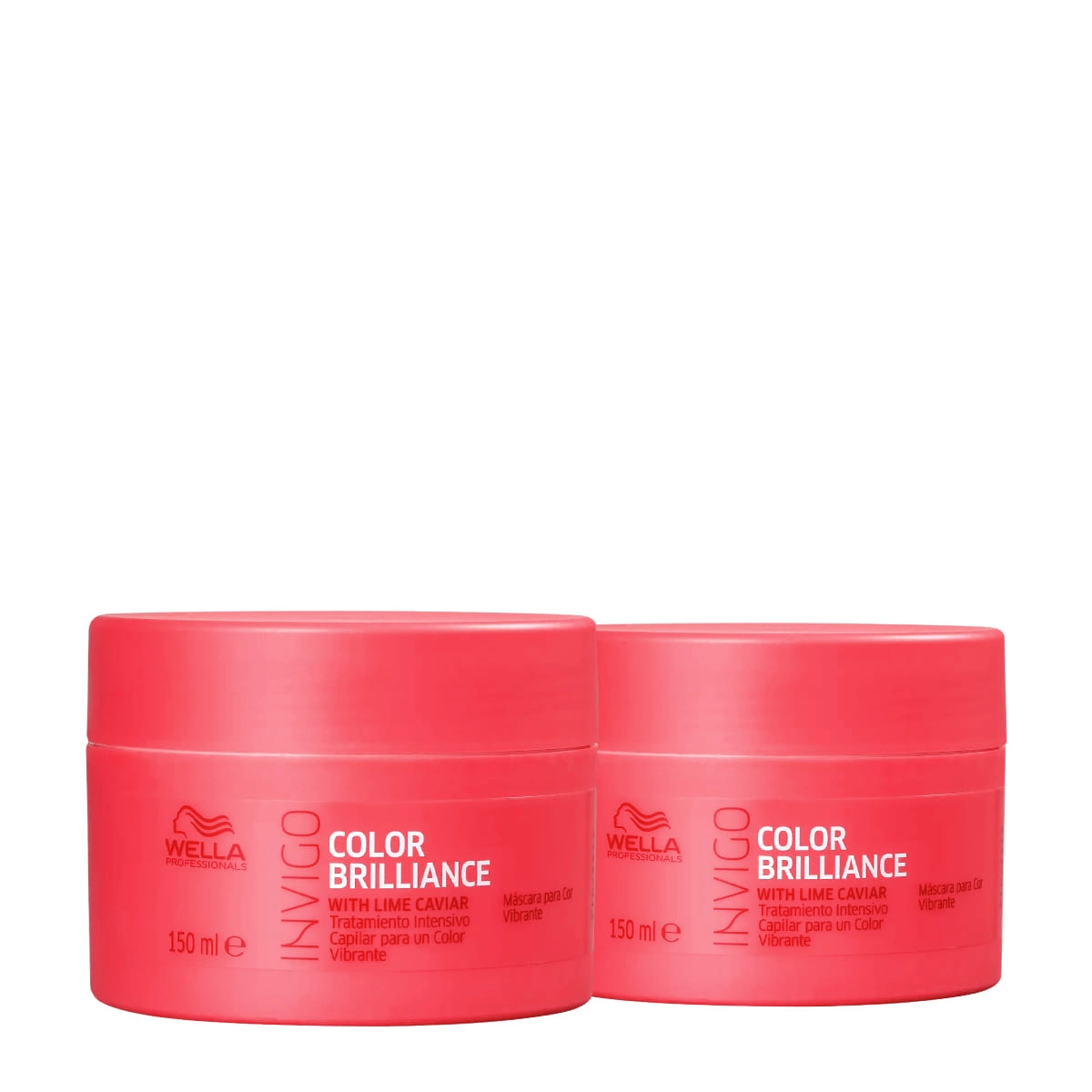 Kit Wella Professionals Invigo Color Brilliance Máscara 150 Extra (2 Unidades)