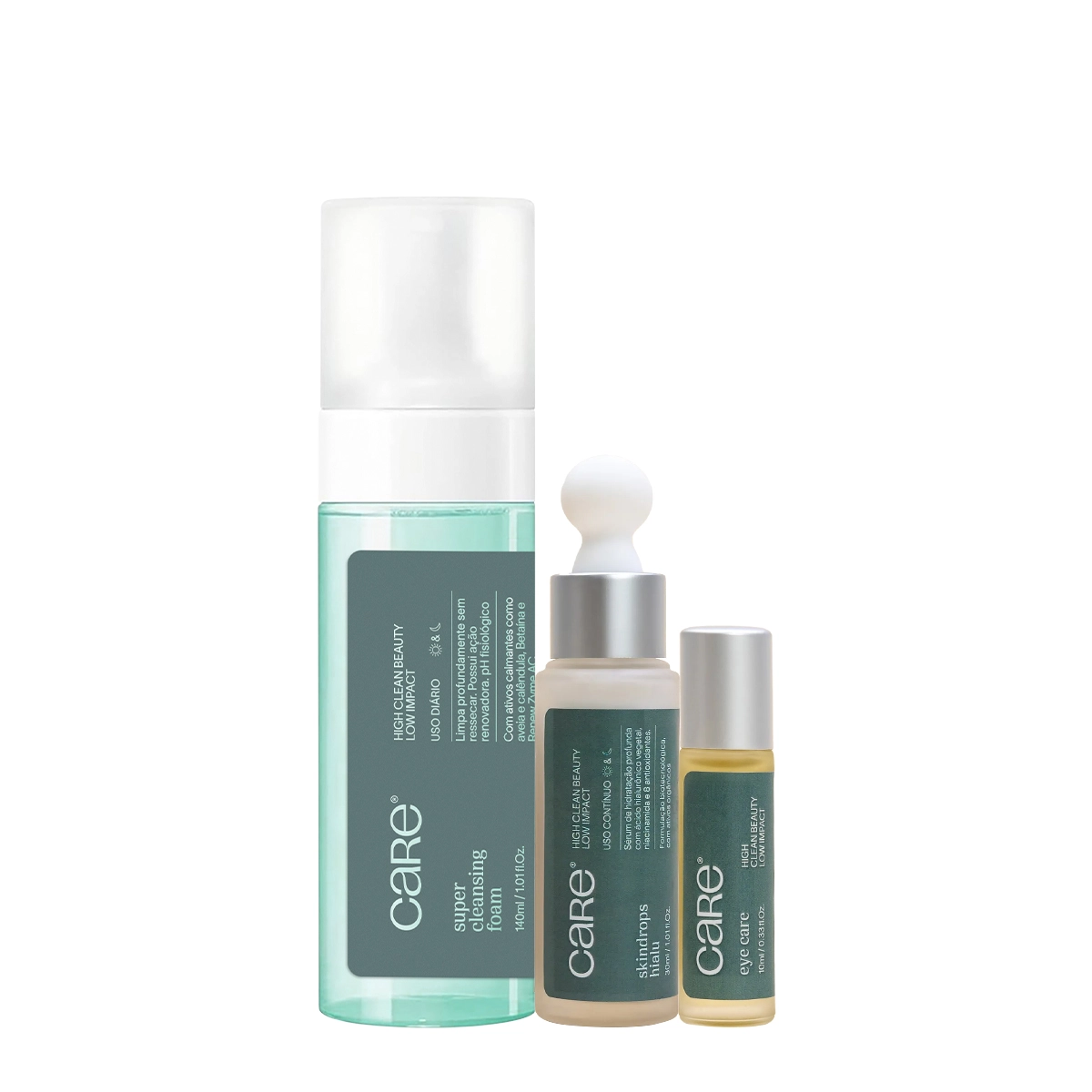 Produto Kit_Care_Natural_Beauty_Cleansing_Foam_Eye_Serum_Hialu_Evas_1