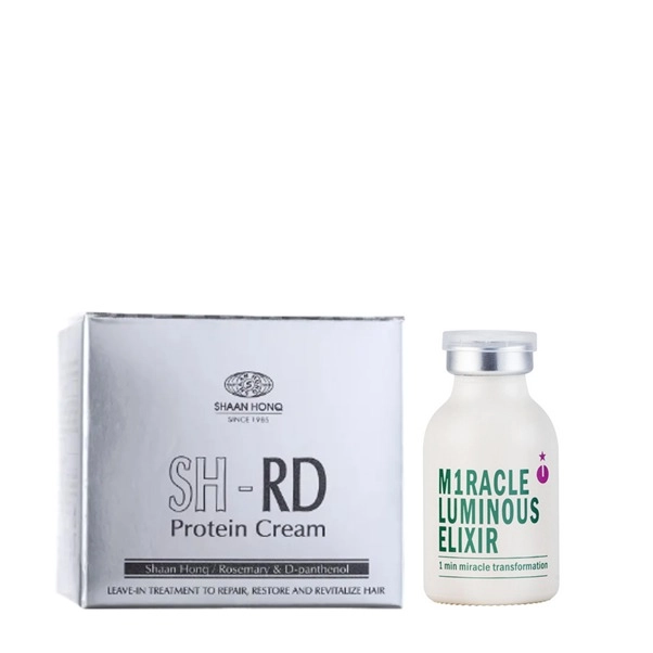 Kit N.P.P.E. SH-RD Protein Creme Leave In 50ml E Miracle Luminous Elixir Ampola 25ml (2 Produtos)