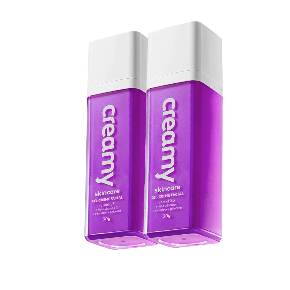 Kit Creamy Gel-Creme Retinol 0,3 - Antirugas Concentrado 30g (2 Unidades)