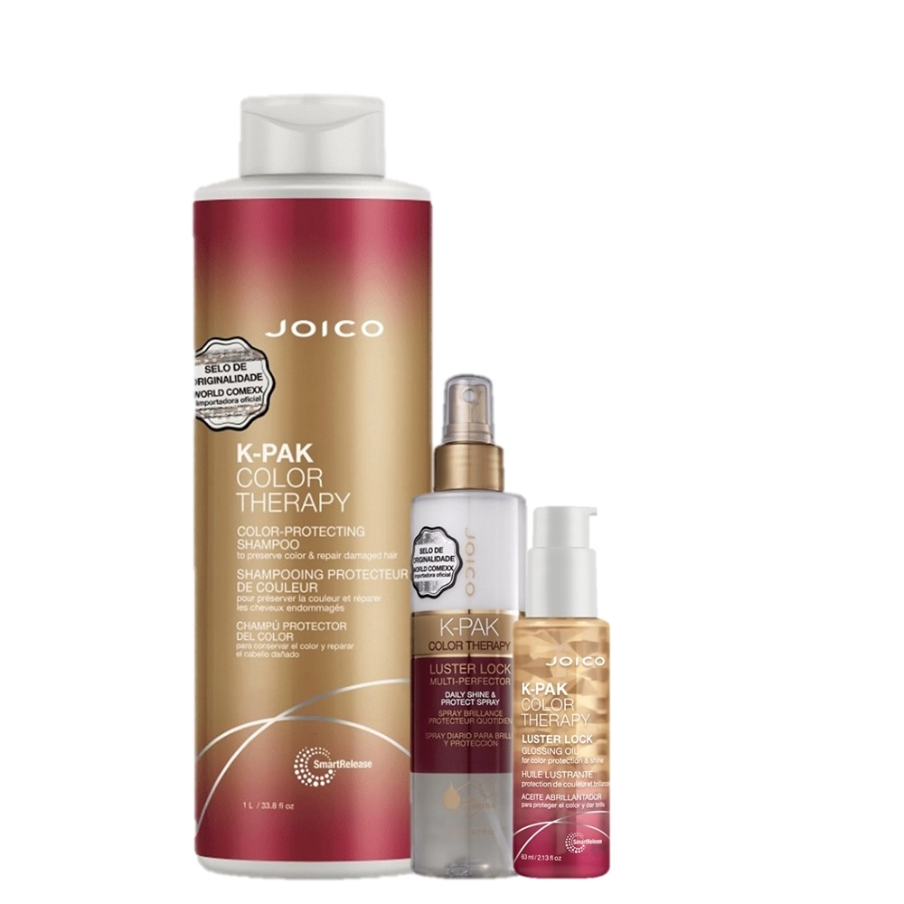 Kit Joico K-PAK Color Therapy Combate Ao Frizz E Finalizacao Perfeita (3 Produtos)
