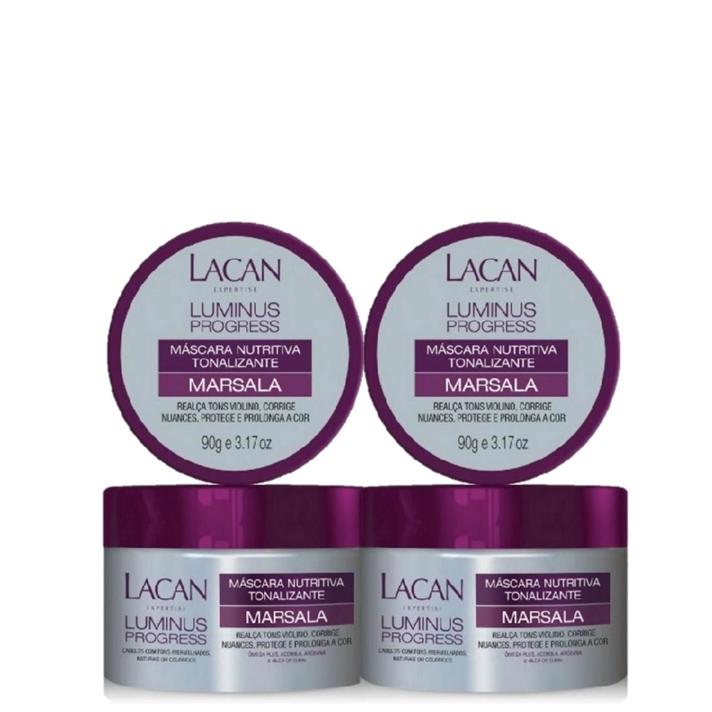 Produto Kit_Lacan_Luminus_Progress_Mascara_Matizadora_Marsala_90g_2_Unidades_Evas_1