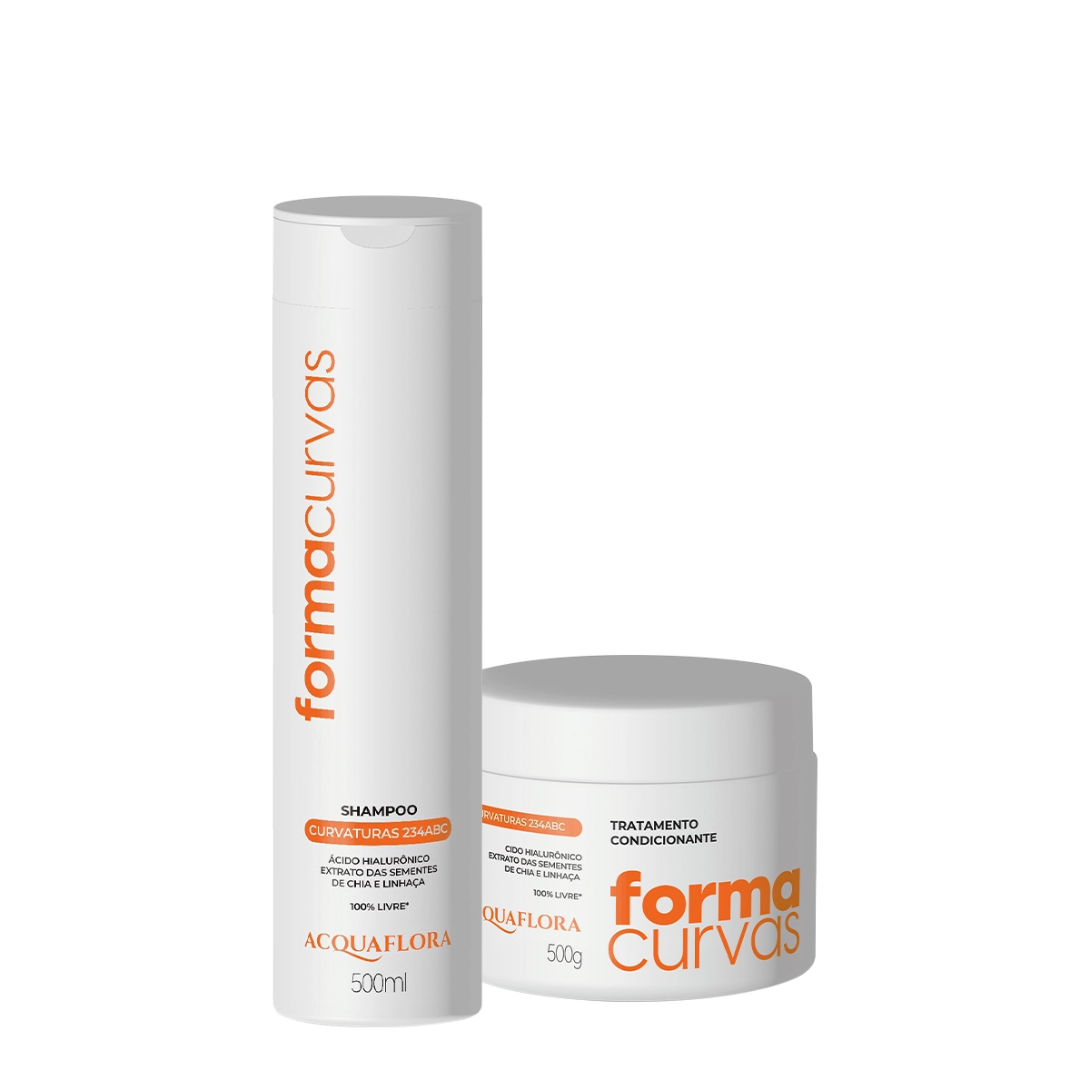Kit Acquaflora Forma Curvas Shampoo E Tratamento Condicionante (2 Produtos)