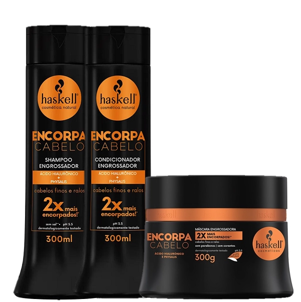 Haskell Encorpa Cabelo Duo 300ml E Mascara 300g