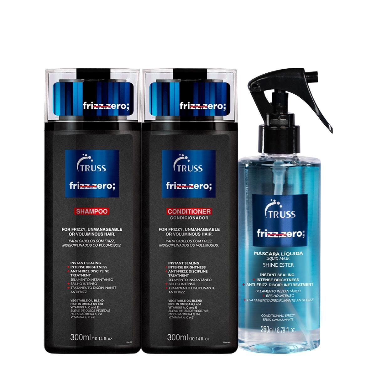 Kit Truss Frizz Zero Disciplinante (3 Produtos)