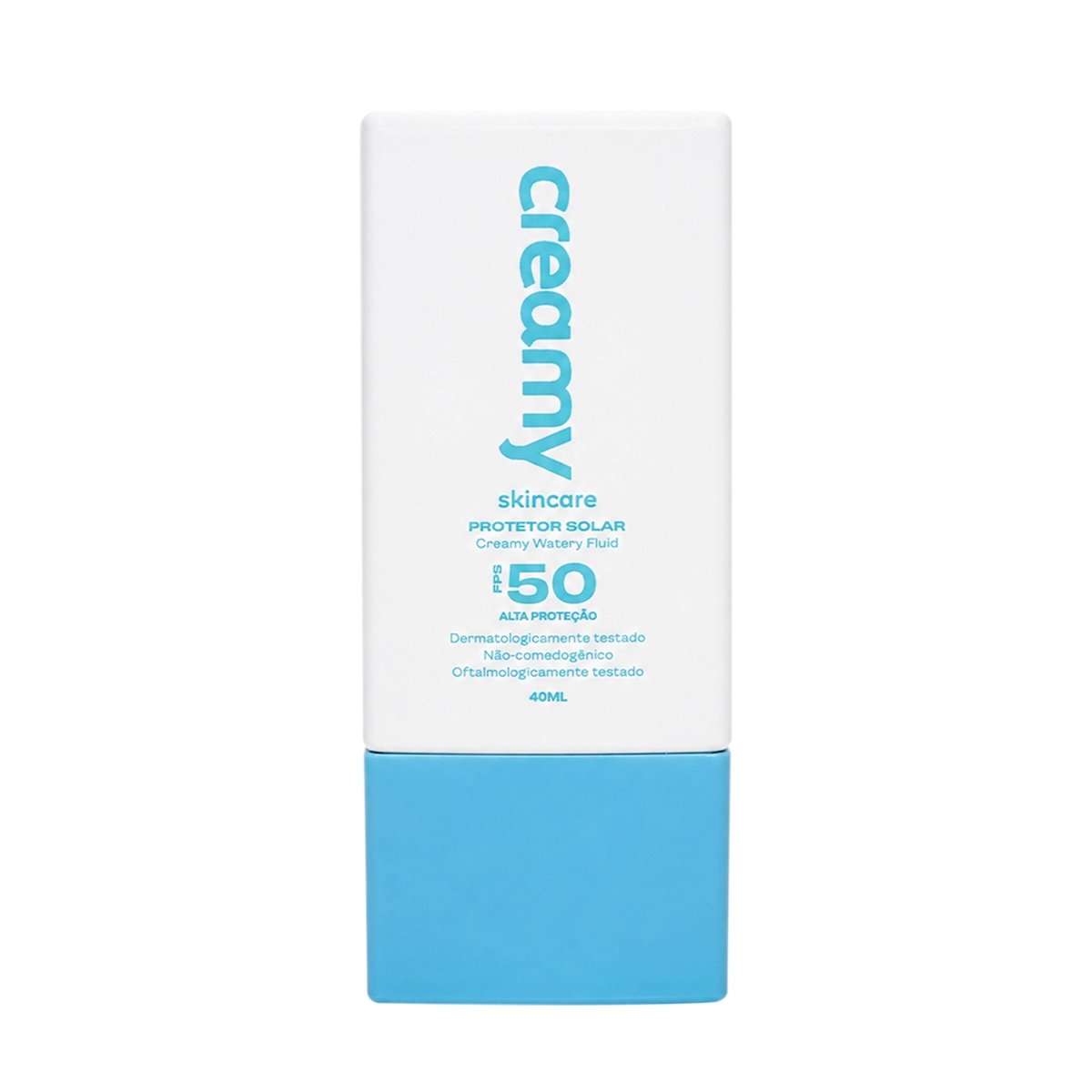 Protetor Solar Watery Fluid Fps 50 Creamy Skincare 40ml