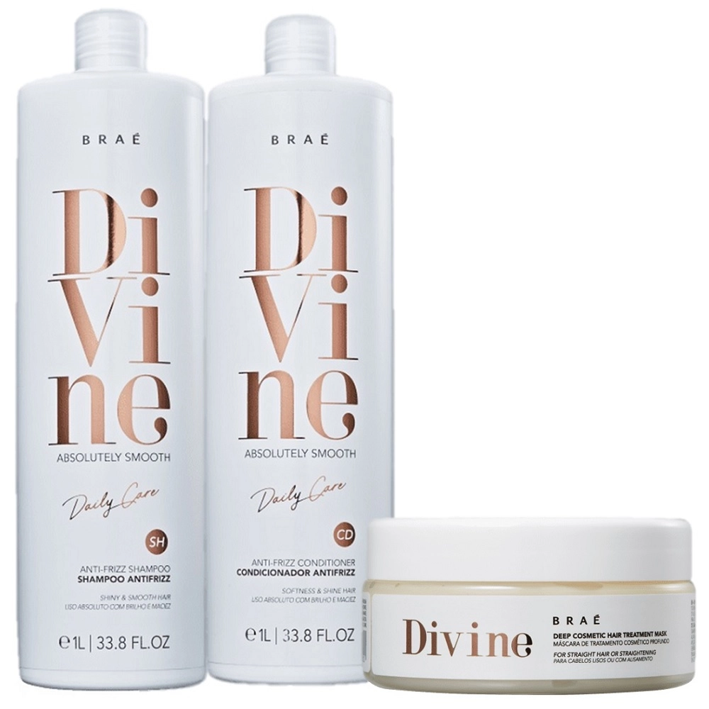 Kit Braé Divine Hidratacao Capilar (3 Produtos)