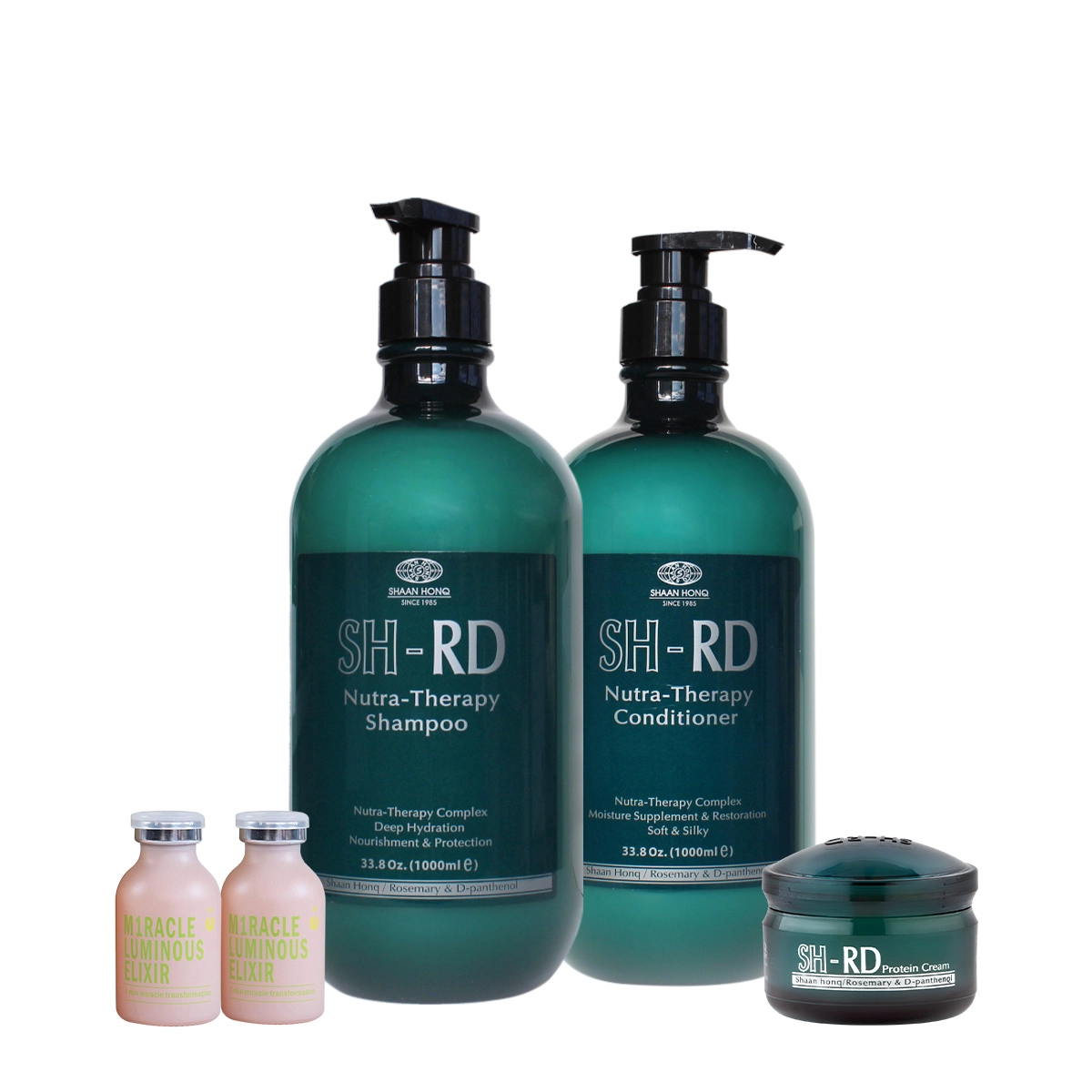 N.P.P.E. SH-RD Nutra Therapy Shampoo Condicionador Proteína P E Ampola Elixir (5 Produtos)