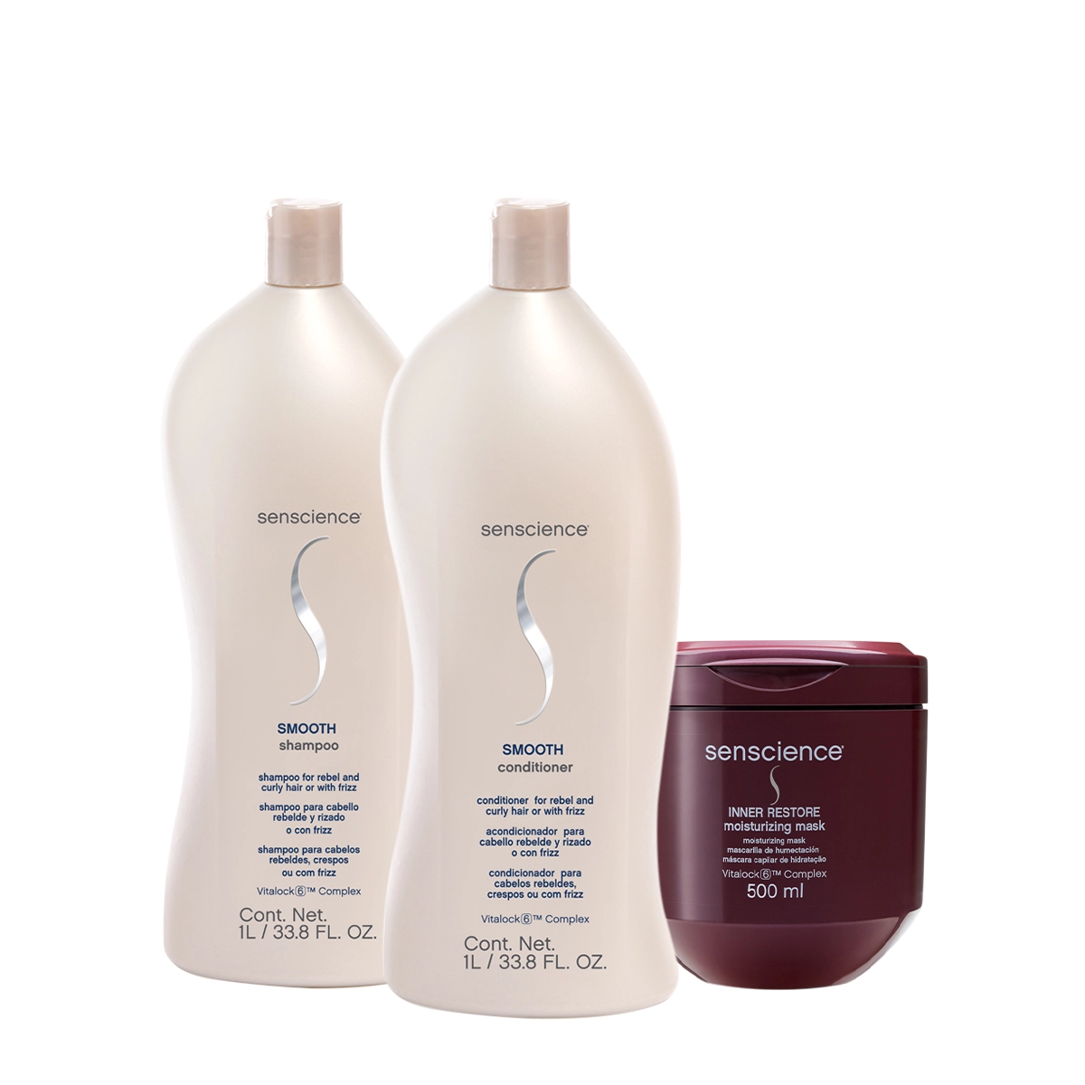 Kit Senscience Smooth Inner Salon Total (3 Produtos)