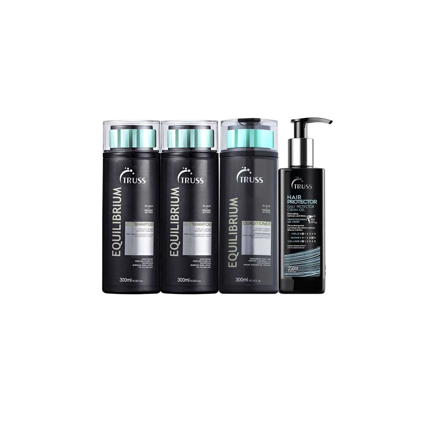 Kit Truss Equilibrium Hair Protector (4 Produtos)