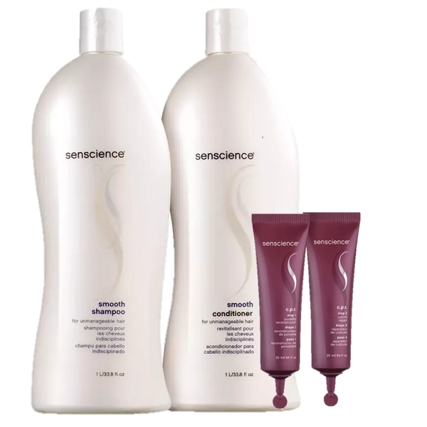 Senscience Smooth Duo 1L E CPR Tratamento Reconstrutor 2x25ml