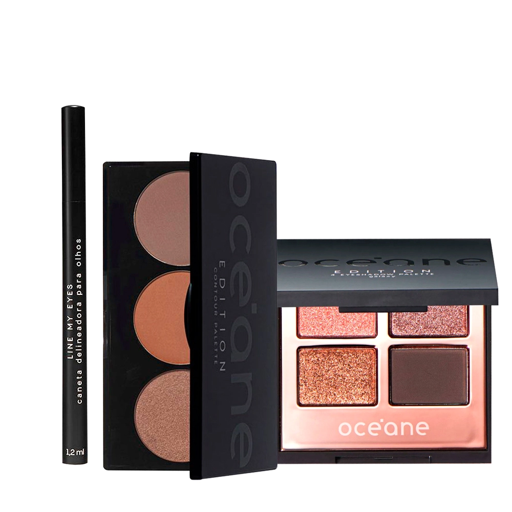 Produto Kit_Oceane_Edition_Paleta_de_Contour_Caneta_Line_My_Eyes_e_Sombra_Galaxy_Evas_1