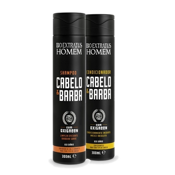 Bio Extratus Homem Kit Cabelo E Barba Shampoo E Condicionador 300ml