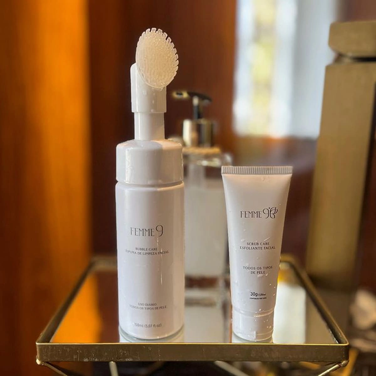 Produto Kit_Femme9_Espuma_Facial_Theraphybrows_Vita_Gel_Fixador_Serum_Esfoliante_Evas_2