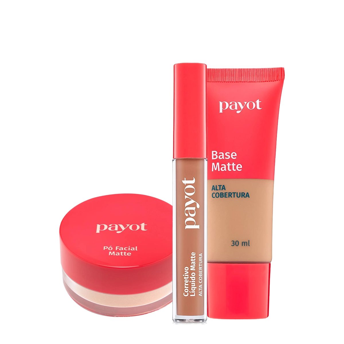 Kit Payot Alta Cobertura Base Cor 5 Corretivo E Pó Solto (3 Produtos)