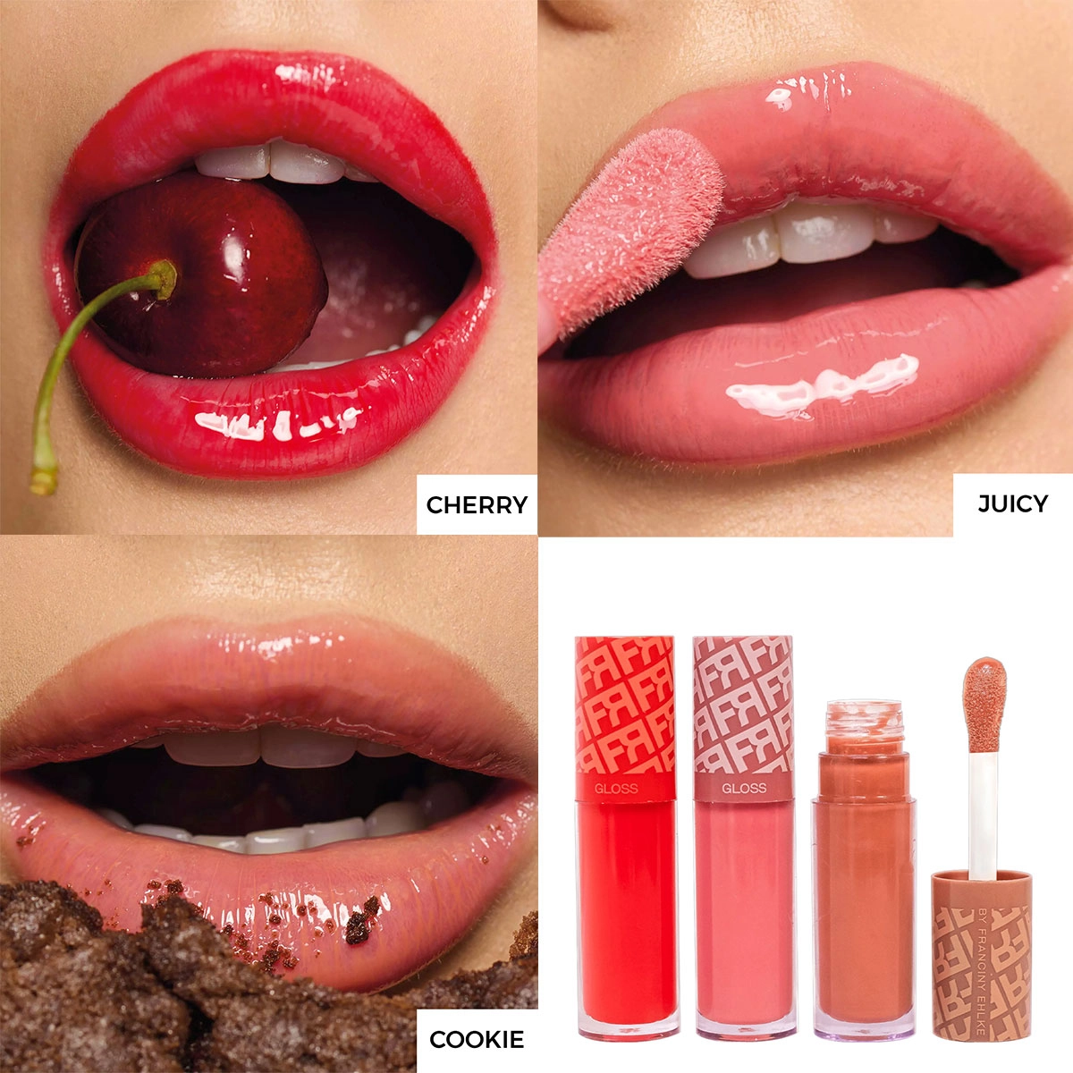 Produto Kit_Fran_by_Franciny_Ehlke_Gloss_Glosslicius_Lip_Honey_Lip_Bunny_Evas_2