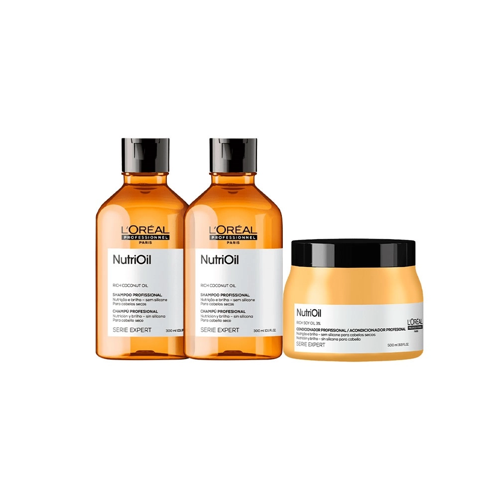 Kit L'Oréal Professionnel Serie Expert NutriOil - Shampoo E Máscara (3 Produtos)