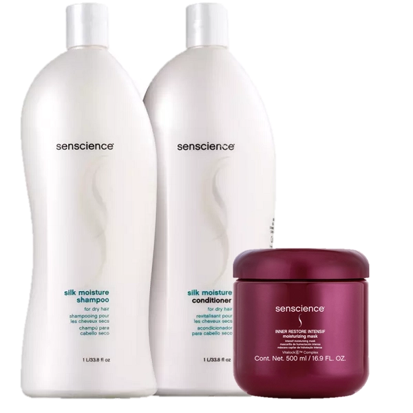 Senscience Silk Moisture Duo 1L E Inner Restore Intensif Moisturizing Mask 500ml