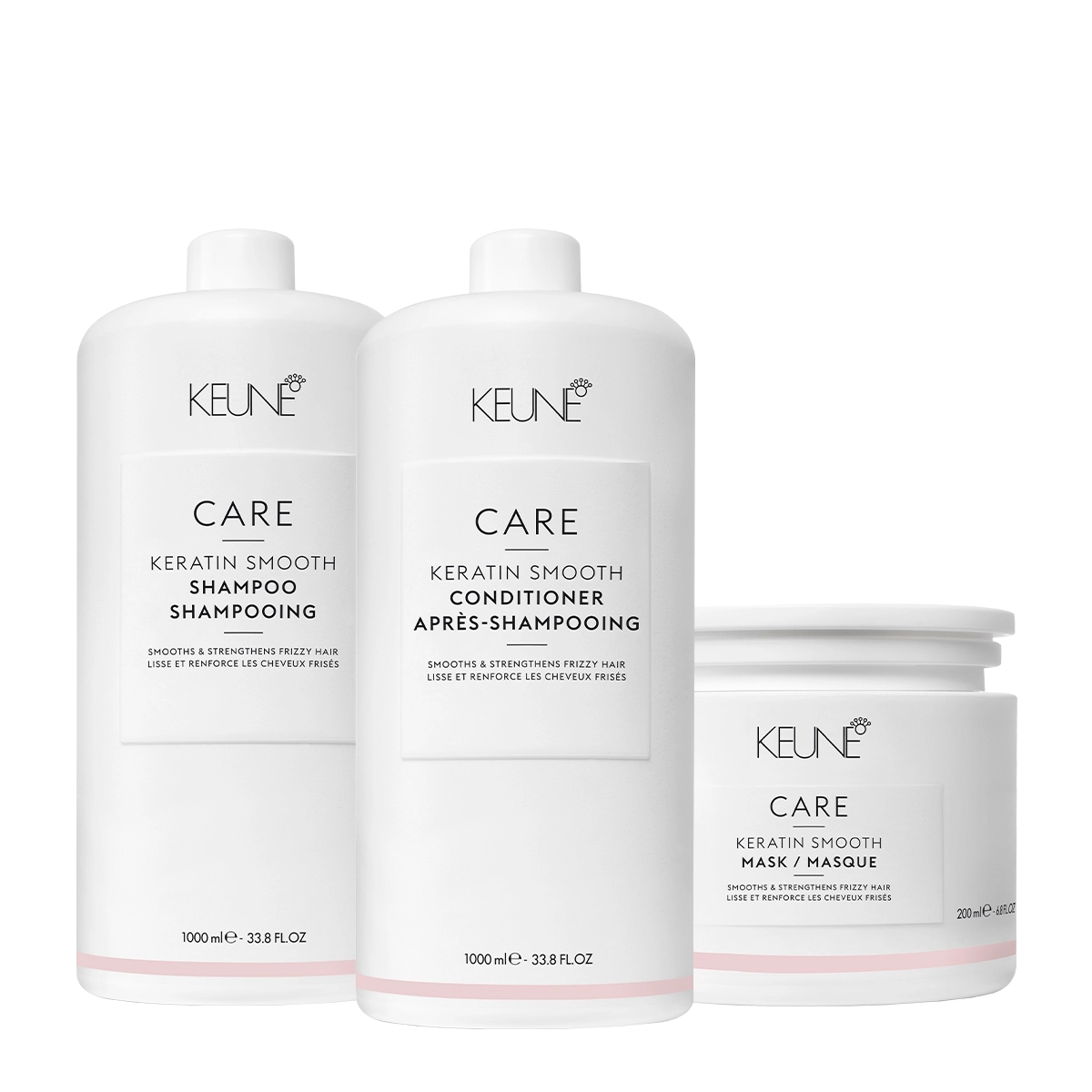 Kit Keune Care Keratin Smooth Salon Máscara 200 (3 Produtos)