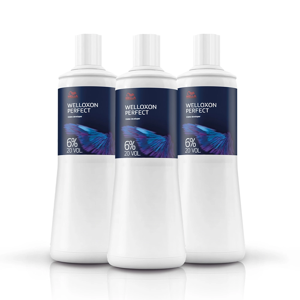 Kit Wella Professionals Welloxon Perfect 6% 20 Volumes - Oxidante 1L (3 Unidades)