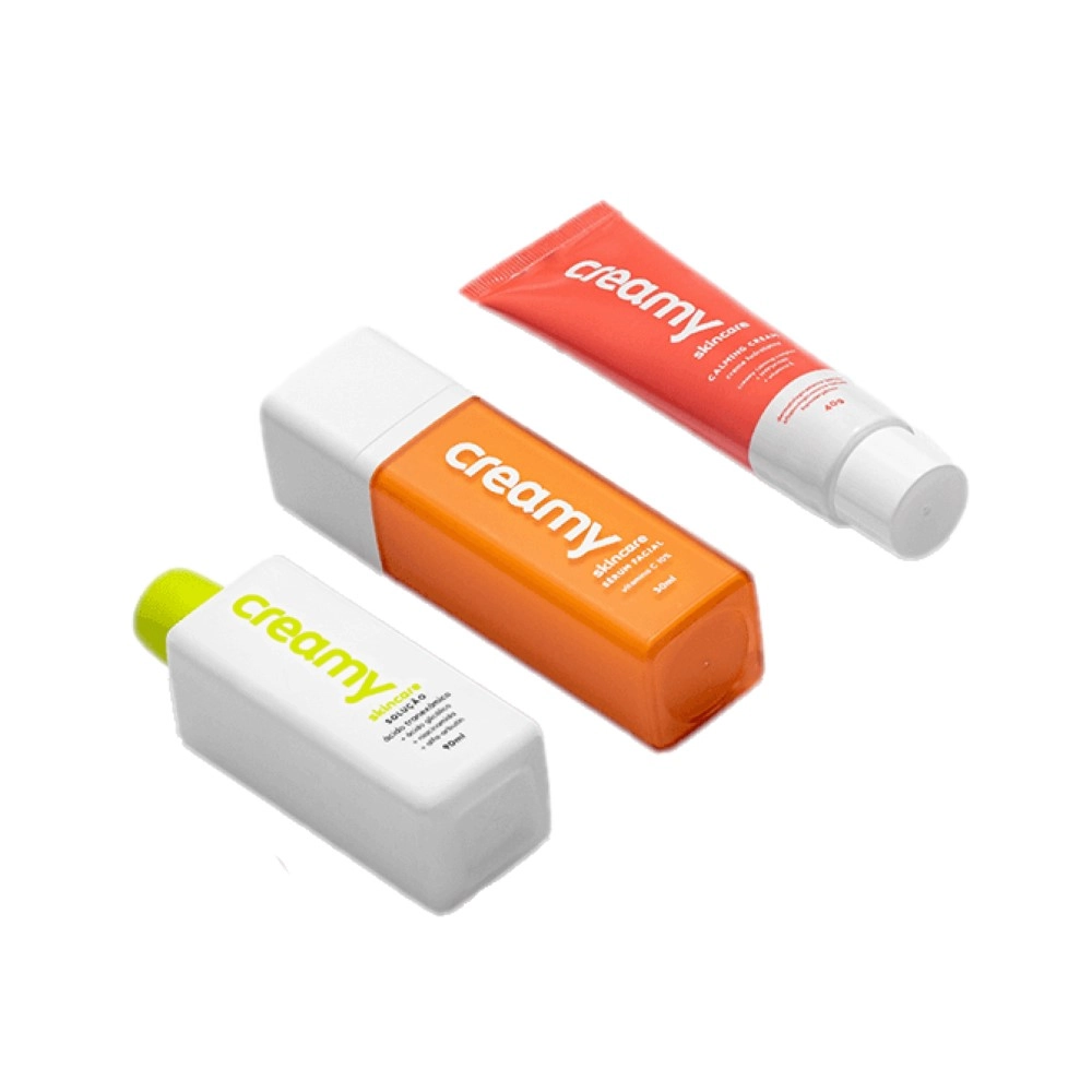 Kit Creamy Skincare Vitamina C Tranexâmico Hidratante Calming Cream (3 Produtos)