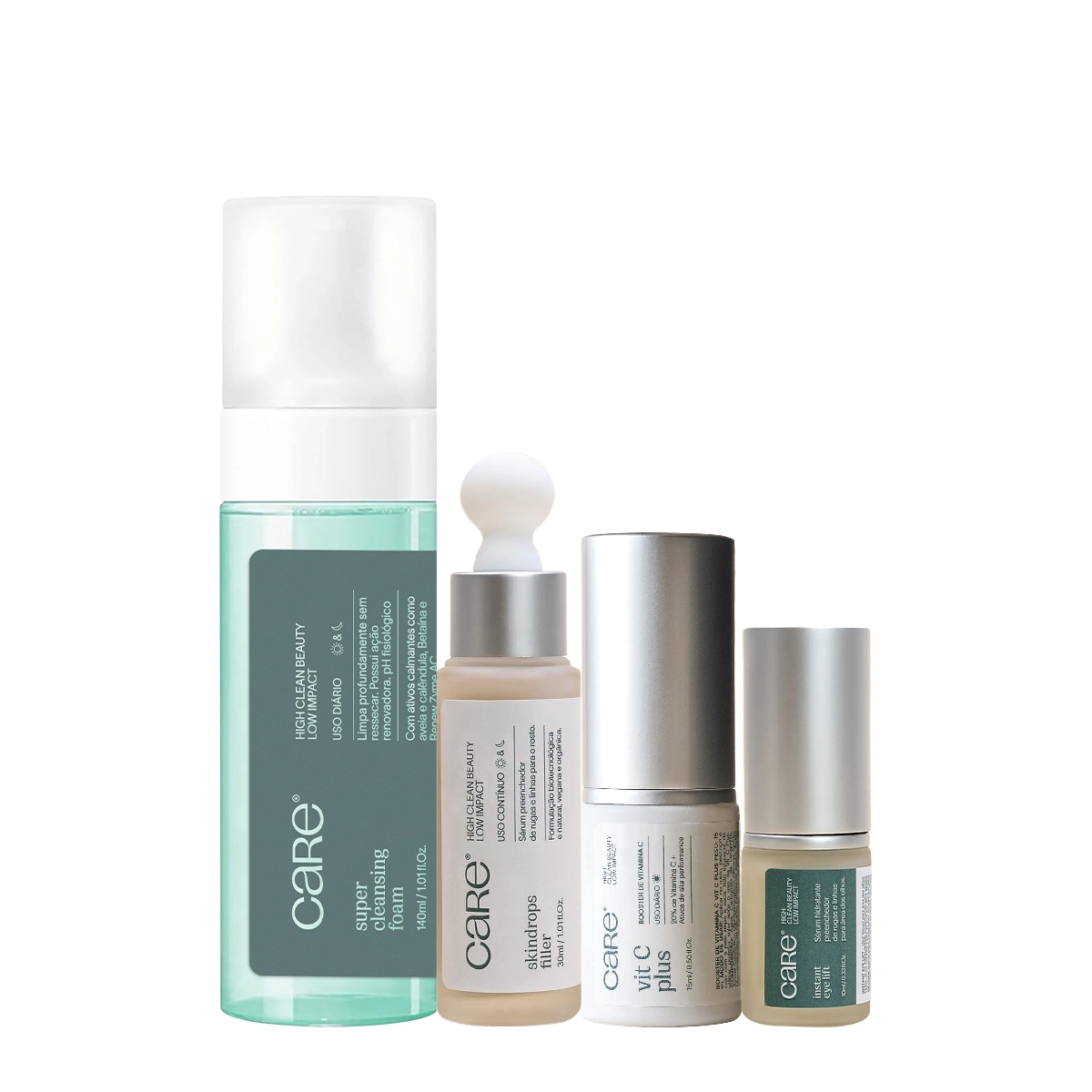 Produto Kit_Care_Natural_Beauty_Skindrops_Filler_Eye_Lift_Cleansing_Foam_Vitamina_C_Evas_1